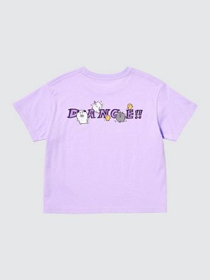 UNIQLO UT - хлопковая футболка с персонажами Nagano & Chiikawa - 70 LIGHTPURPLE