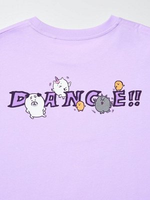 UNIQLO UT - хлопковая футболка с персонажами Nagano & Chiikawa - 70 LIGHTPURPLE