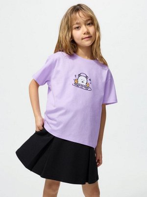UNIQLO UT - хлопковая футболка с персонажами Nagano & Chiikawa - 70 LIGHTPURPLE