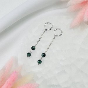 Серьги на цепочке из Серафинита