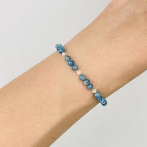 Браслет из Аквамарина и Лунного камня