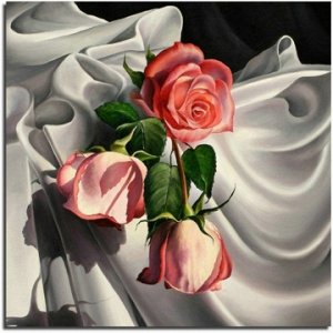 "Белый шелк и розы"
