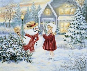 "Девочка и снеговик"