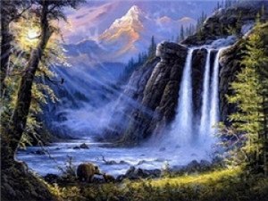 "Горный водопад"