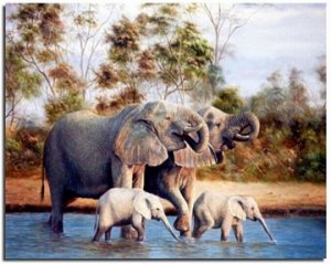 "Семья слонов"