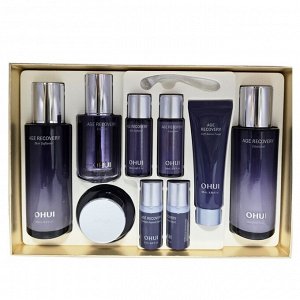 OHUI Премиальный набор антивозрастных средств с коллагеном AGE RECOVERY 4PCS SPECIAL SET 150+140+25+25+16+45+20+20мл