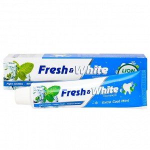 "Фреш энд Вайт" Зубная паста 160гр "Extra Cool Mint" мятная прохлада