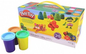 Игровой набор для лепки Play-Toy 20в1
