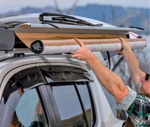 Маркиза алюм кейс ARB AWNING [2х2,5м, алюминий, ПВХ, подсветка, черный]