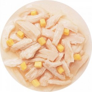 INABA Toromi конс 80гр для собак Куриное филе Сыр в бульоне