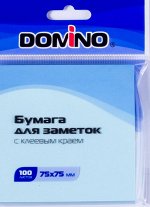 БЛОК 75*75ММ 100Л &quot;DOMINO&quot; ГОЛУБОЙ