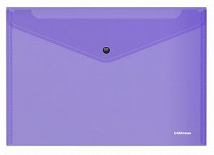Папка на кнопке а4 180мкм "vivid" фиолетовая