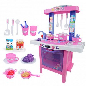 Детская игровая кухня ( 34 предмета, свет, звук )