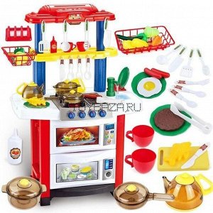 Детский игровой набор "Кухня" 758A ( красный цвет )