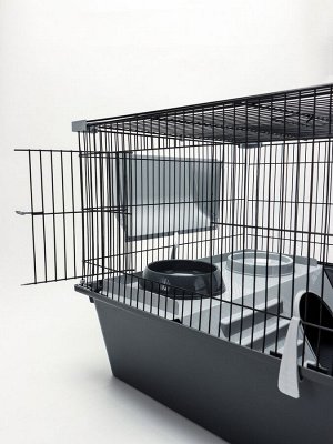 Клетка для шиншилл "Пижон" №11, складная, 80 х 50 х 46см, серая