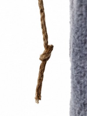 Комплекс для кошек с когтеточкой, лежанкой, джут, 58 х 38 х 70 см, серый