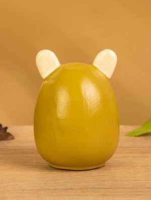 Деревянная кукла кокеши «Тигренок», 6x6x9 см, жёлтая