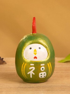 Деревянная кукла кокеши «Цыпленок», 6x6x9 см, зелёная