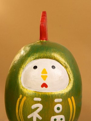 Деревянная кукла кокеши «Цыпленок», 6x6x9 см, зелёная
