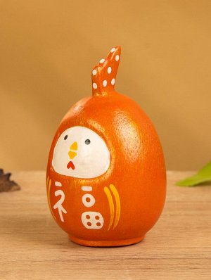 Деревянная кукла кокеши «Цыпленок», 6x6x9 см, красная