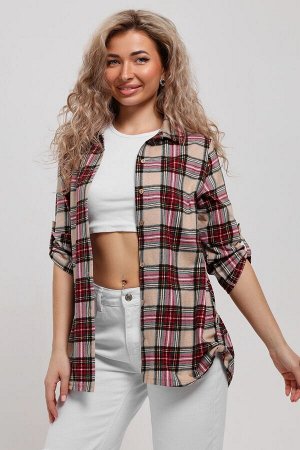 Рубашка Варианты расцветки: песочный
Ткань:  кулирка, Состав:  100% хлопок
Женская стильная туника - рубашка выполнена из 100% хлопчатобумажного полотна. Новый дизайн и отличное качество делает издели