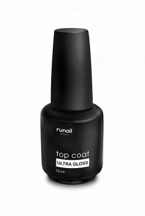 RuNail, Глянцевый топ для гель-лака без липкого слоя Ultra Gloss, 15 мл