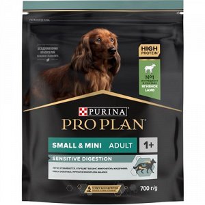 Pro Plan для собак Small&Mini для мелких пород с чувствительным пищеварением Ягненок Рис 700гр