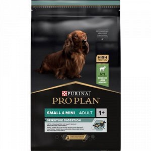 Pro Plan для собак Small&Mini для мелких пород с чувствительным пищеварением Ягненок Рис 7кг