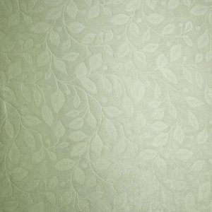 Портьерная ткань Блэкаут однотонный с тиснением листья зеленое яблоко 140