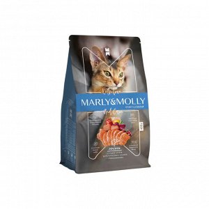 Marly&Molly для кошек для кастрированных и стерилизованных Лосось 400гр
