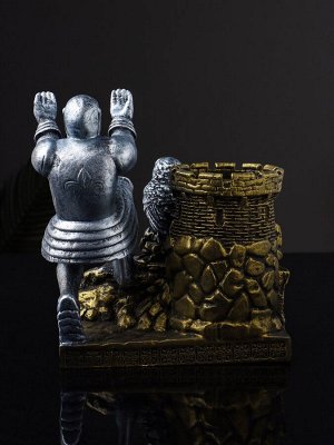 Органайзер для канцелярии «Рыцарь с совой», 15.5x14.5x9 см