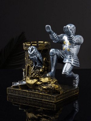 Органайзер для канцелярии «Рыцарь с совой», 15.5x14.5x9 см