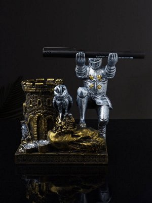 Органайзер для канцелярии «Рыцарь с совой», 15.5x14.5x9 см