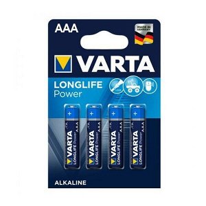 Батарейка Varta Longlife Power ААА LR03 BP4 рус 4008496559749