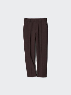 UNIQLO - укороченные смарт-брюки с зауженным силуэтом - 38 DARKBROWN