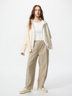 UNIQLO - джерси-брюки со свободным силуэтом - 32 BEIGE