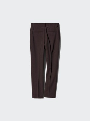 UNIQLO - укороченные смарт-брюки с зауженным силуэтом - 38 DARKBROWN
