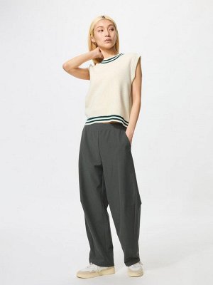 UNIQLO - джерси-брюки со свободным силуэтом - 59 DARKGREEN