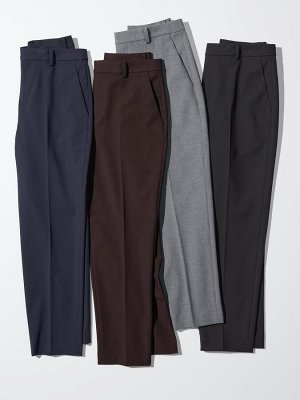 UNIQLO - укороченные смарт-брюки с зауженным силуэтом - 38 DARKBROWN