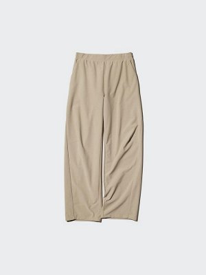 UNIQLO - джерси-брюки с изогнутым кроем и увеличенной длиной - 09 BLACK