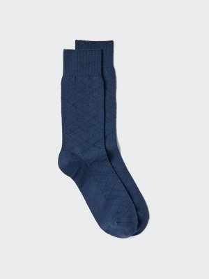 UNIQLO - мужские носки увеличенной длины - 68 BLUE
