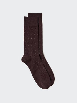 UNIQLO - высокие мужские носки в точку - 19 WINE