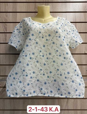 ФУТБОЛКА БОЛЬШЕМЕРЯТ ТКАНЬ 65% COTTON, 35% POLYESTER