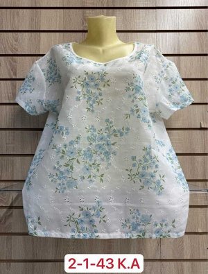 ФУТБОЛКА БОЛЬШЕМЕРЯТ ТКАНЬ 65% COTTON, 35% POLYESTER