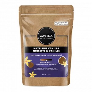 Кофе в зернах средней обжарки с ароматом фундука и ванили ZAVIDA WHOLE BEAN FLAVOURED COFFEE MEDIUM ROAST HAZELNUT VANILLA