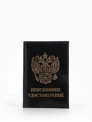 Обложка для пенсионного удостоверения, цвет чёрный