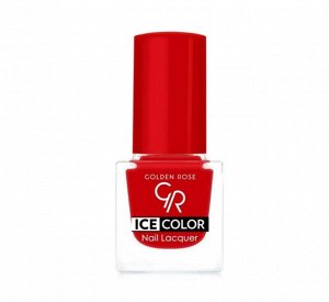Лак для ногтей мини "ICE COLOR" №124 красный