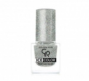 Лак для ногтей мини "ICE COLOR" №194 блестки серебрянные