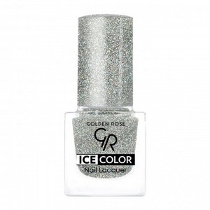 Лак для ногтей мини "ICE COLOR" №196 блестки голографик