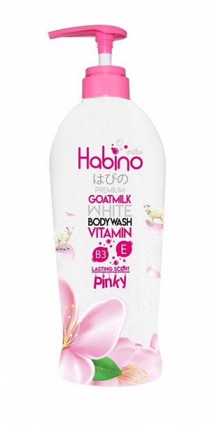 Жидкое мыло для тела с козьим молоком HABINO PINKY, 500мл